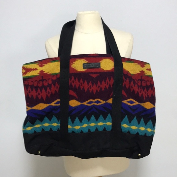 Pendleton Handbags - Pendleton wool saddle blanket tote duffel bag rodeo country NFR cowgirl EUC